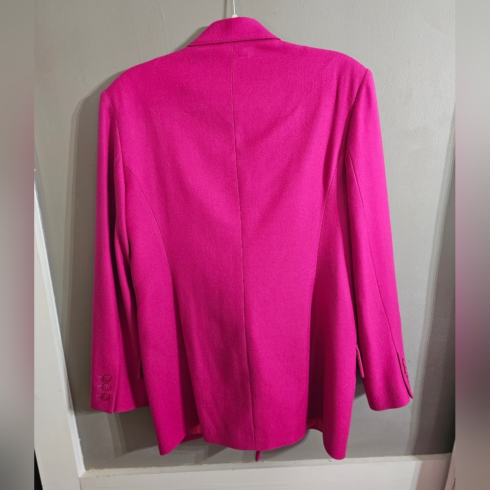Kors Pink Double-Breasted Wool Blazer - Picture 5 of 5